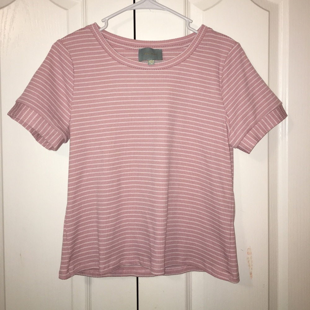 Pink striped shirt